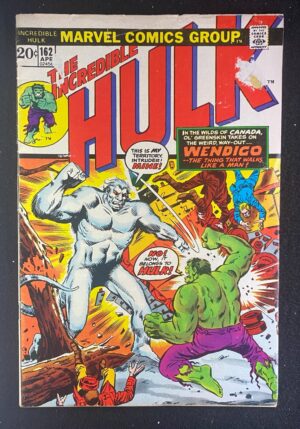 Incredible Hulk (1968) #162 GD/VG (3.0) Wendigo – Incredible Hulk #162 Comic Book Marvel Comics 1970