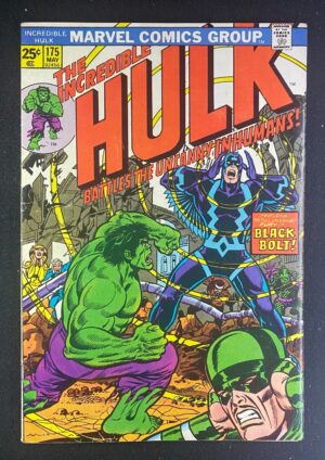 Incredible Hulk (1968) #175 FN (6.0) Black Bolt – 1968 #175 Comic Book Marvel 1974