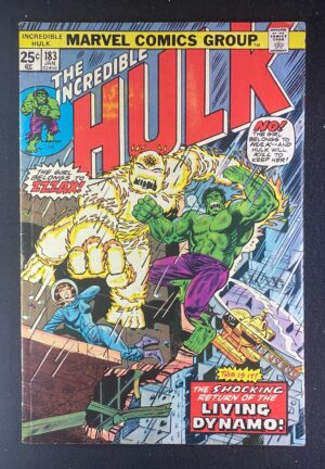 Incredible Hulk (1968) #183 VG/FN (5.0) – Incredible Hulk #183 Comic Book Marvel 1975 Incredible Hulk