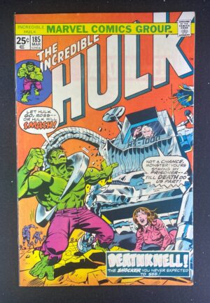 Incredible Hulk (1968) #185 FN+ (6.5) – Incredible Hulk #185 Comic Book Marvel 1975 Incredible Hulk
