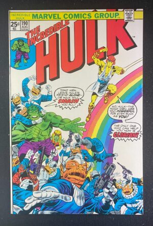 Incredible Hulk (1968) #190 VF+ (8.5) 1st Glorian Shaper Of Worlds – Incredible Hulk #190 Comic Book Marvel 1975 Incr…
