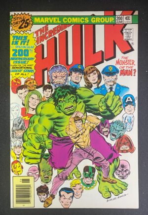 Incredible Hulk (1968) #200 NM- (9.2) Anniversary Issue – The Incredible Hulk #200 Comic Book Marvel Comics 1976