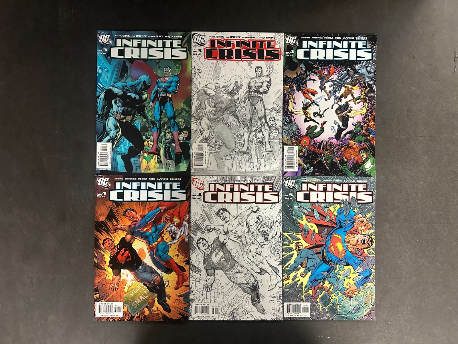 Infinite Crisis (2005) # 1-7 VF+ Regular & Variant Covers Lot of 18 + Prelude – Infinite Crisis #1-7 DC Comics 2005