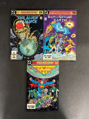 Invasion! (1988) #'s 1-3 FN+ (6.5) Complete Set – Invasion! #1-3 Comic Book DC Comics 1988