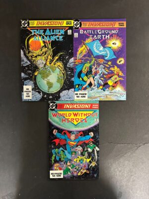 Invasion! (1988) #'s 1-3 VF/NM (9.0+) Complete Set McFarlane – Invasion! #1-3 Comic Book DC Comics 1988