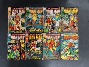 Iron Man (1968) #33-47 15 Issue Run All Missing Back Covers Reader Lot – Iron Man #33 Comic Book Marvel Comics 1968 I…