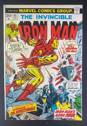 Iron Man (1968) #65 FN/VF (7.0) John Romita – Iron Man #65 Comic Book Marvel Comics 1974 Iron Man