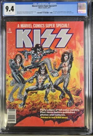 MARVEL COMICS SUPER SPECIAL #1 CGC 9.4 1977 KISS COVER WP MAGAZINE REAL BLOOD – #1 Marvel Comics 1977