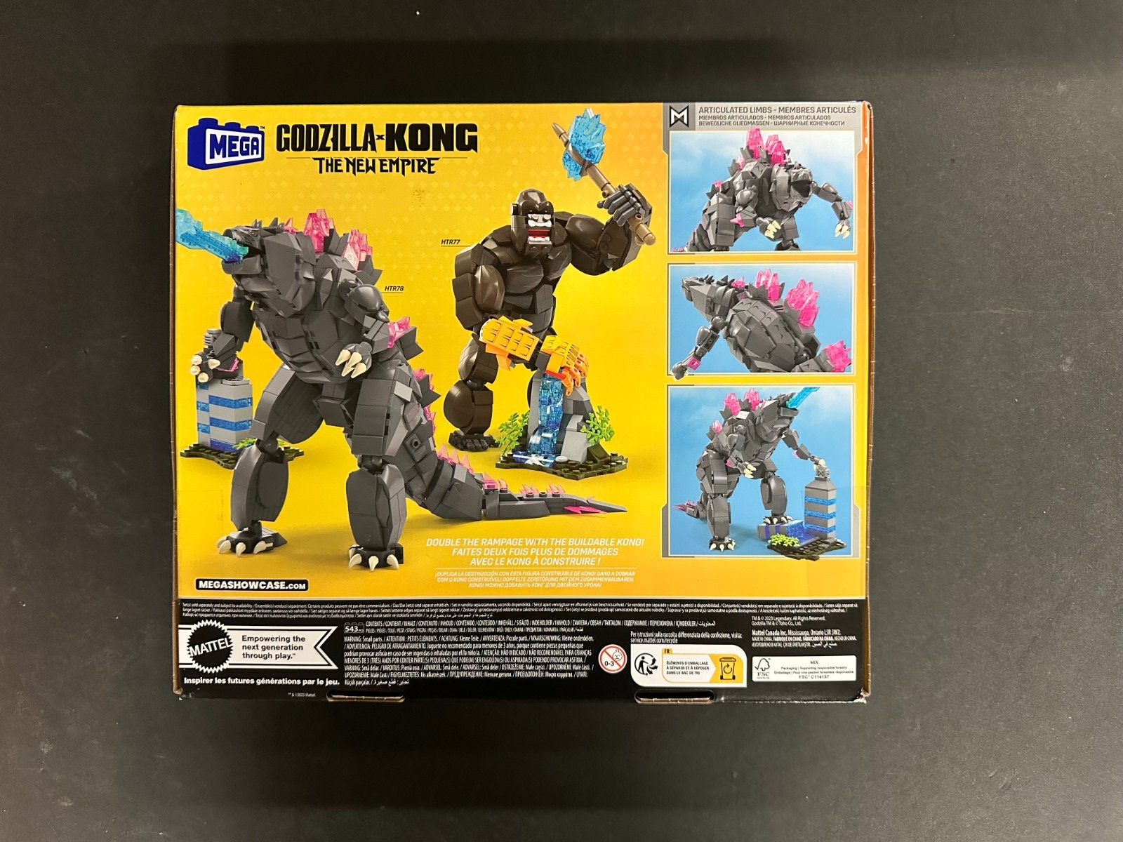 MEGA Godzilla x Kong The New Empire Building Set Action Figure Godzilla – Transformers Action Figure Mega