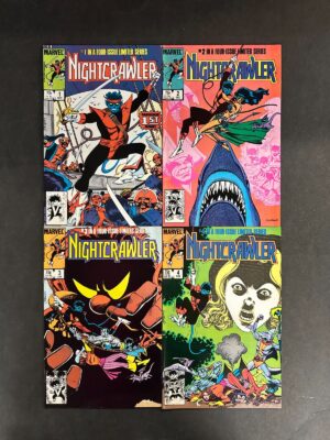 Nightcrawler (1985) #1-4 VF- (7.5) Complete Set – Nightcrawler #1-4 Marvel Comics 1985 Nightcrawler
