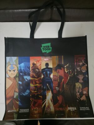 NYCC 2025 New York Comic Con - WEBTOON Web Toon Large TOTE BAG