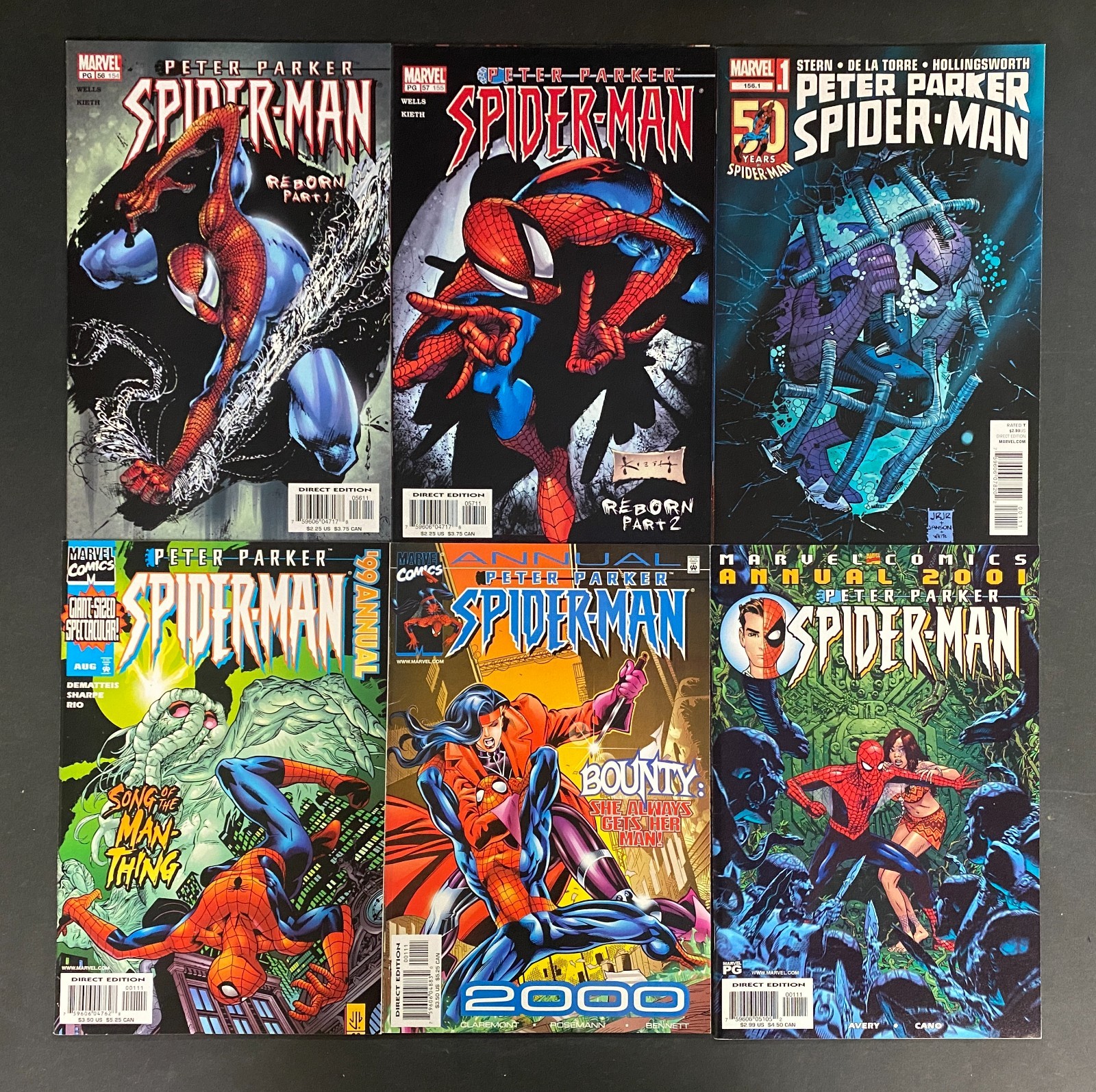 Peter Parker: Spider-Man (1999) #'s 1-9, 11-57, 156.1 + Annual 99 2000 2001 Set – Peter Parker: Spider-Man #1-57 Comi…
