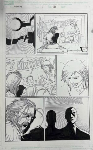 Sentry #7 pg 3 John Romita Jr Original Art Avengers – The Sentry #7 Original Art Marvel 2025 Sentry