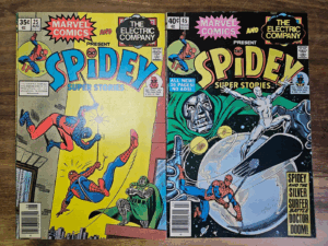 SPIDEY SUPER STORIES #25 #45 (1977/1980) 6.5/6.0 SET OF 2 DOOM WEB-MAN SURFER kg – Spidey Super Stories #25 Comic Boo…