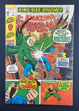 The Amazing Spider-Man Annual (1964) #7 FN (6.0) Vulture – Amazing Spider-Man #7 Comic Book Marvel Comics 1964 Spider…