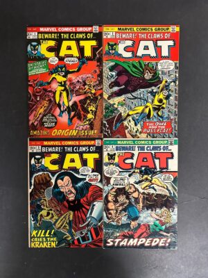 The Cat (1972) #1-4 (5.0+) Complete Set – The Cat #1-4 Comic Book Marvel Comics 1972