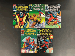 The Life of Captain Marvel (1985) #1-5 Complete FN (6.0) Set – The Life of Captain Marvel #1-5 Comic Book 1985