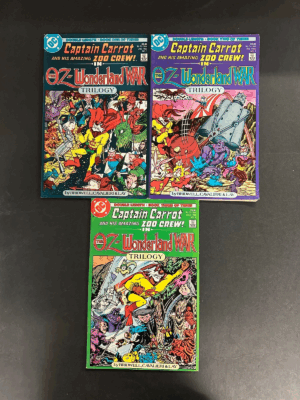The Oz-Wonderland Wars (1986) #1-3 Complete FN/VF Set DC – The Oz-Wonderland Wars #1-3 Comic Book DC Comics 1986