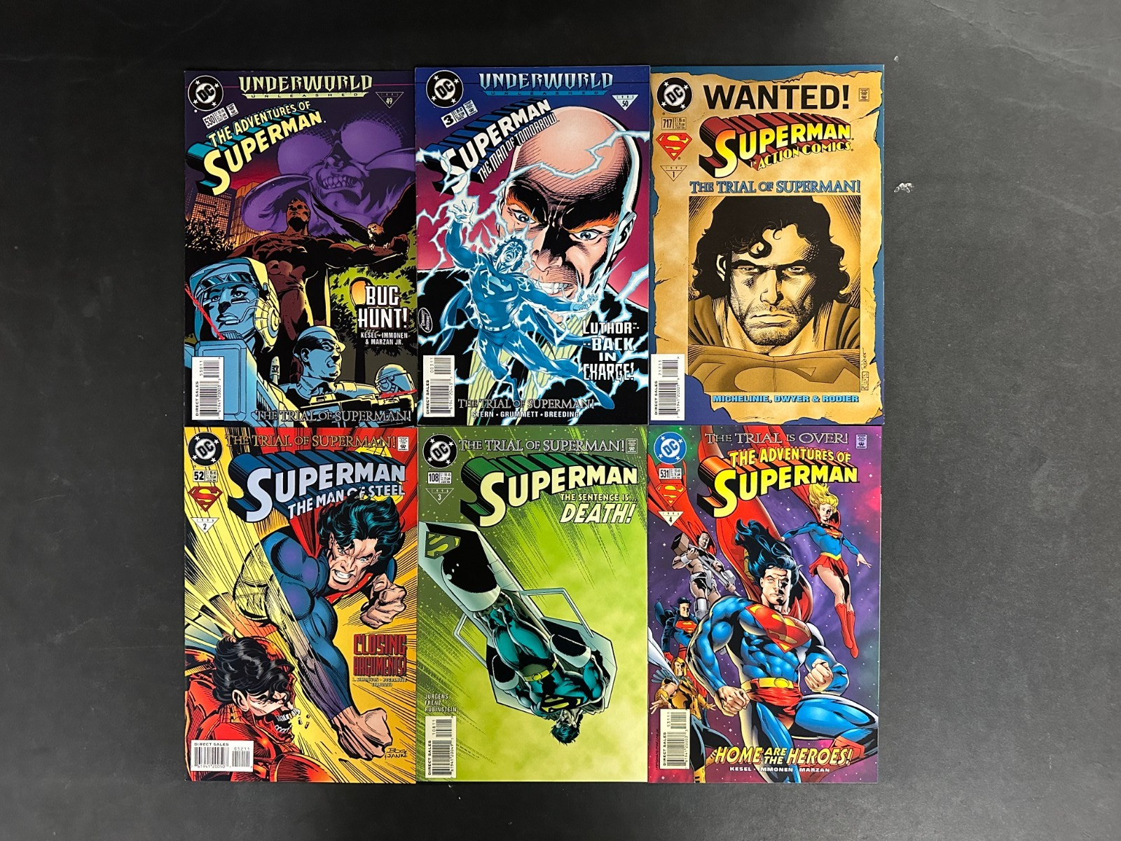 Trial of Superman 12 Issue Complete NM- (9.2) Set Man of Steel, Action/Adventure – Superman #12 Comic Book DC Comics…
