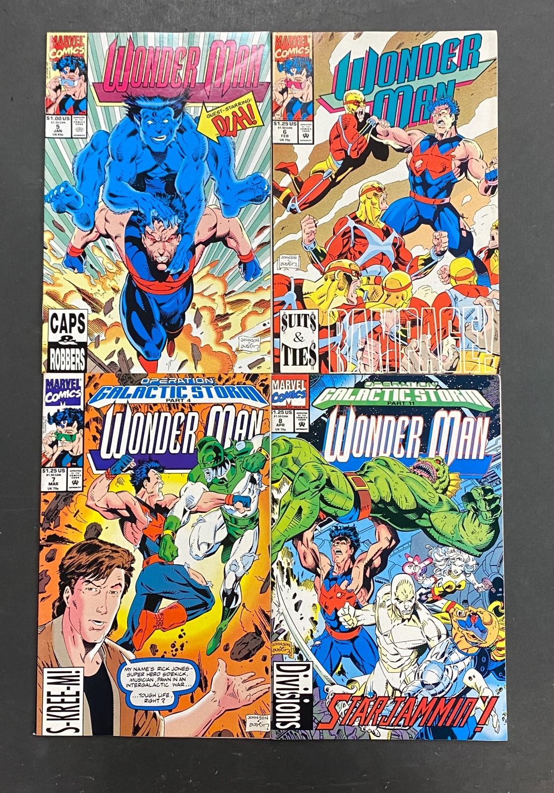 Wonder Man (1991) #'s 1-16 VF/NM (9.0) Lot Gerard Jones Jeff Johnson – Wonder Man #1-16 Comic Book Marvel 1991 Avengers